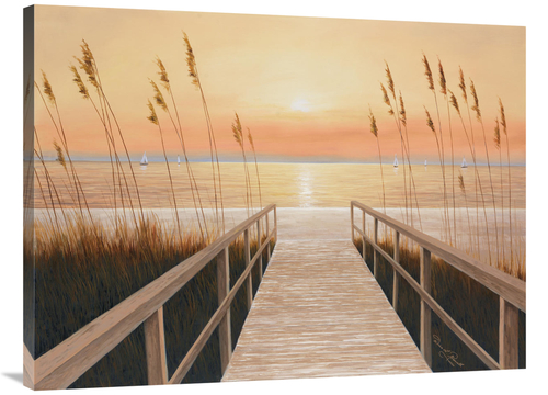 Global Gallery GCS-136849-3040-142 30 x 40 in. Walkway to Sea Art Prin