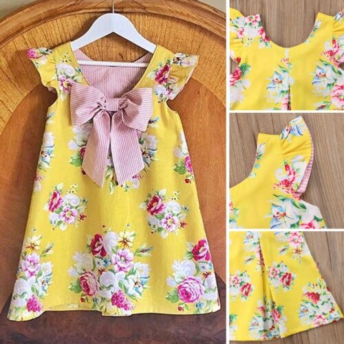 Toddler Infant Kids Baby Girls Summer Sleeveless