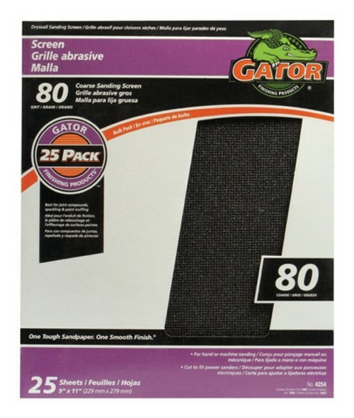 Gatorgrit 4254 9 x 11 in. Sanding Screen- pack of 25