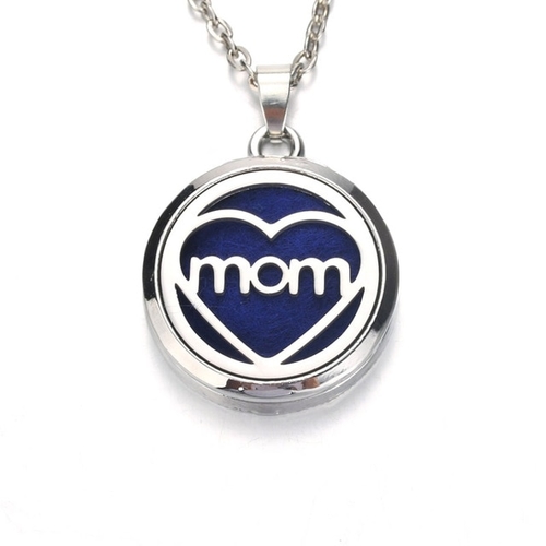 Mom Heart Aroma Diffuser Necklace Perfume