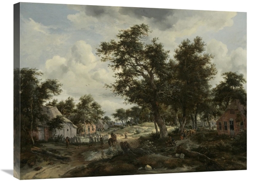 Global Gallery GCS-459983-2432-142 24 x 32 in. A Wooded Landscape with