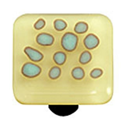 Hot Knobs HK6007-KB Reactive Clear French Vanilla Square Glass Cabinet