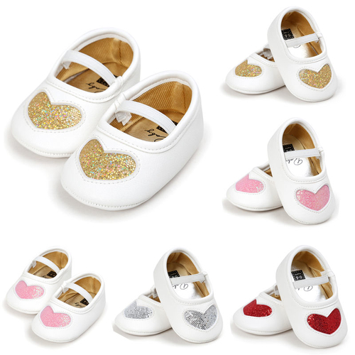 0 18M Newborn Baby Girl Soft Sole PU Leather Crib