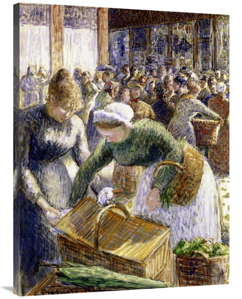 Global Gallery GCS-279421-40-142 40 in. Market at Pontoise, Paris 
