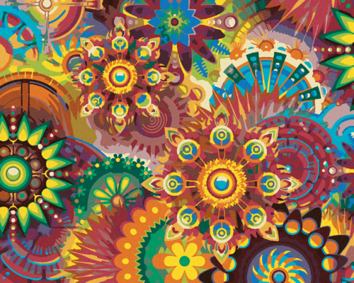 Paint by Numbers - COLOURFUL MANDALAS