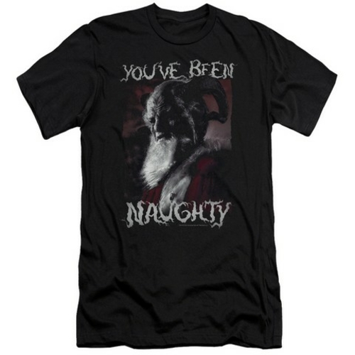 Trevco Grimm-Merry Krampus Short Sleeve Adult 30-1 Tee, Black - 2X