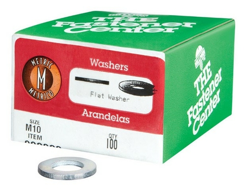Hillman 923022 10 mm Flat Metric Washer In Steel  100 per Box