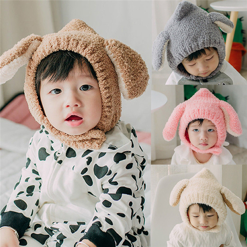Cute Toddler Kids Baby Girls Boys Plush Bunny Hat