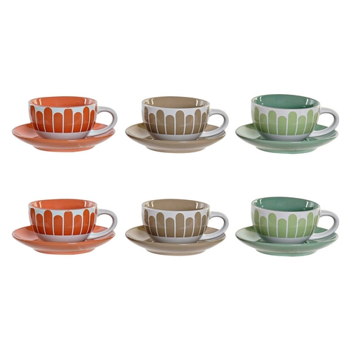 Piece Coffee Cup Set DKD Home Decor 8424001737093 Metal Green