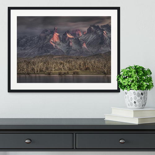 Below The Peaks Of Patagonia Framed Print
