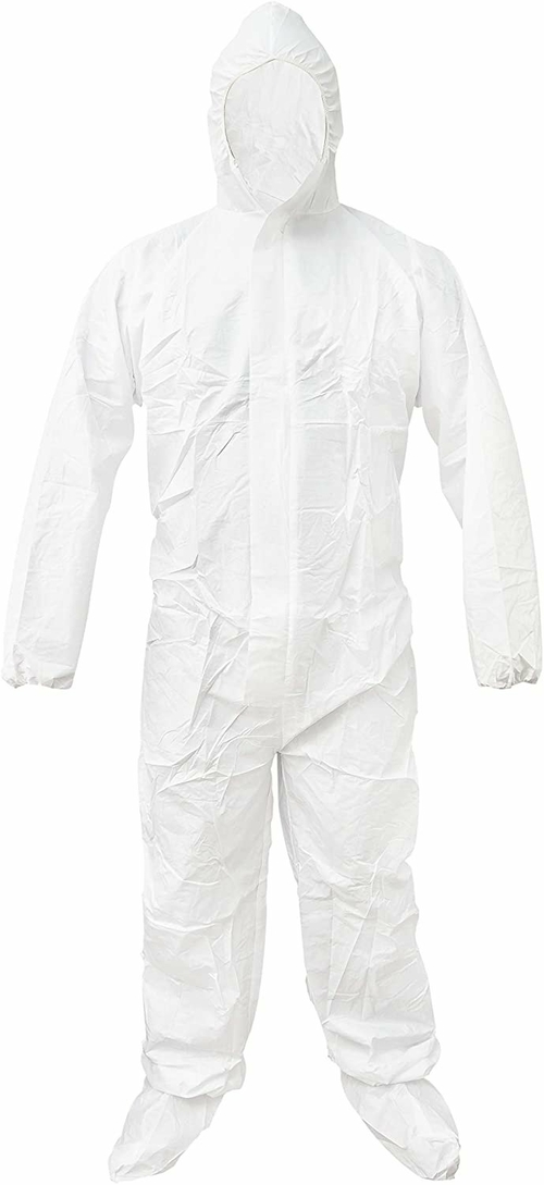 Disposable Coveralls 3X-Large Size Microporous White Polypropylene