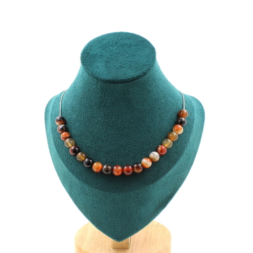 Dream Agate 20 beads 8 mm necklace.