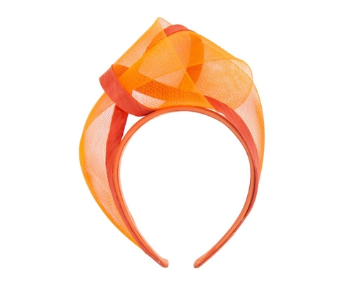 Orange fashion headband turban