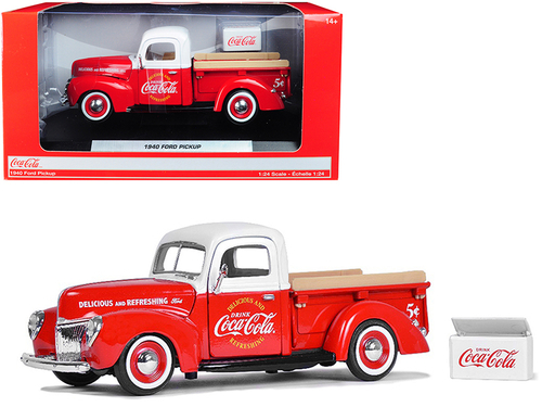 1940 Ford Pickup Truck \Coca-Cola\" Red and White with \"Coca-Cola\"
