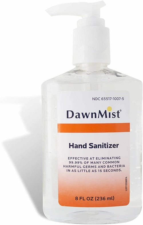 Dukal Case of 48 Hand Sanitizer. Hand Antiseptic. 8 oz. Container