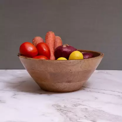 Wooden Salad Bowl  (Pack of 1, Brown)