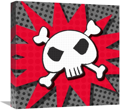 Global Gallery GCS-388390-1818-142 18 x 18 in. Word Power - Crossbones