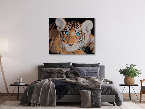 Paint by Numbers - BLUE-EYED TIGER CUB