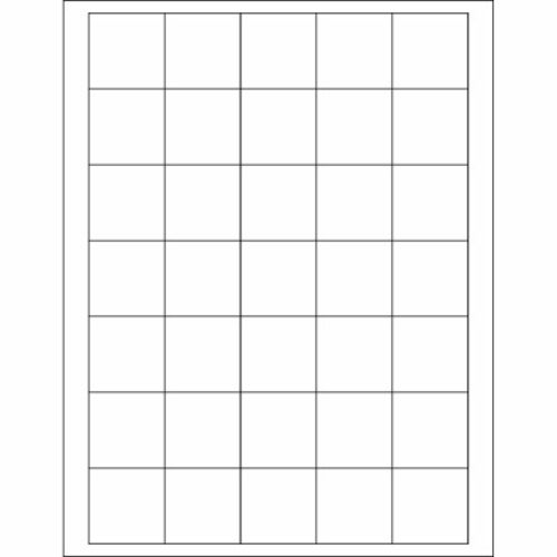 Box Partners LL108 1.5 x 1.5 in. White Rectangle Laser Labels - Pack o