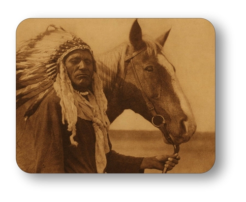 Blackfoot Native  Indian Chief Mouse Pad Mousepad