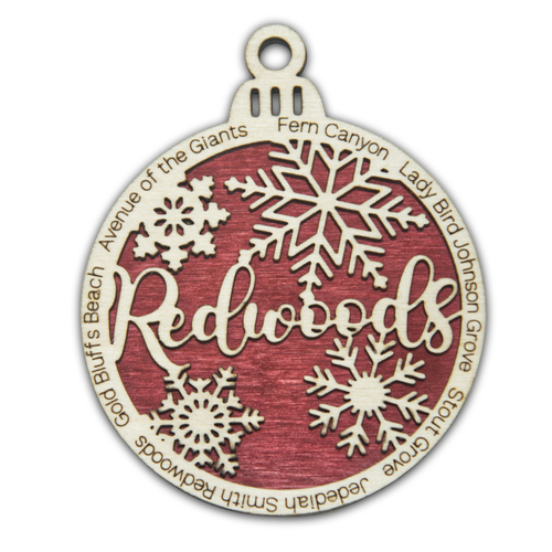 Redwoods National Park Christmas Ornament