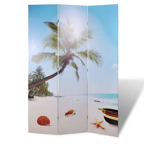 Folding Room Divider 47.2"x66.9" Beach