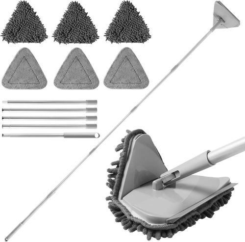 Wall Cleaner Mop 6 Replacement Pads for Painted Walls, Window, Floor