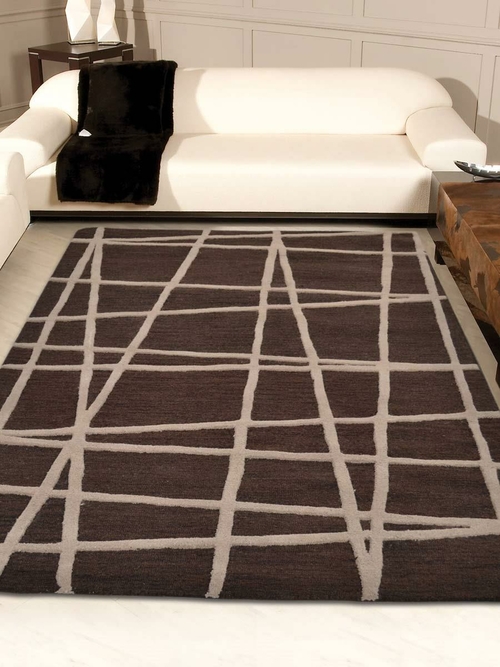 Glitzy Rugs UBSK02001T0004A9 Hand Tufted Wool 5 x 8 ft. Rectangle Area