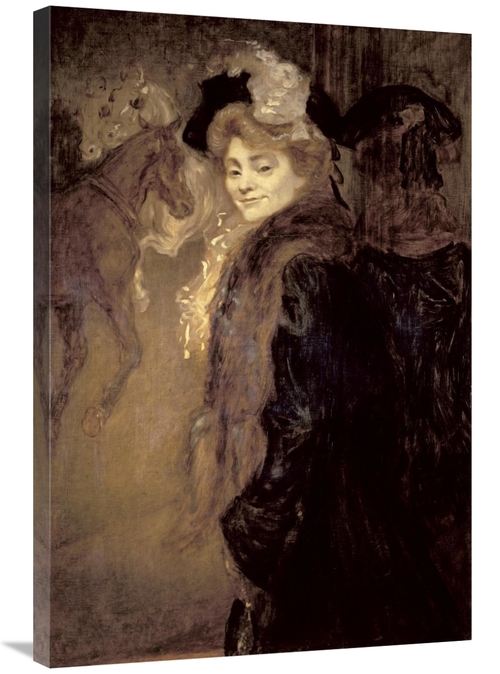 Global Gallery GCS-281665-36-142 36 in. Woman in the Street Art Print 