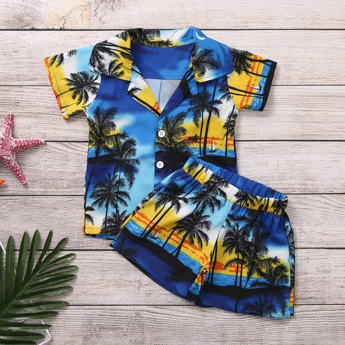 Hawaii Style Boys Clothes Outfits For Newborn