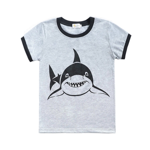 Toddler Baby Boy Cartoon Tops T-Shirt Shark