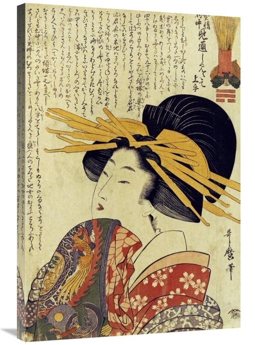 Global Gallery GCS-267475-36-142 36 in. A Courtesan Raising Her Sleeve