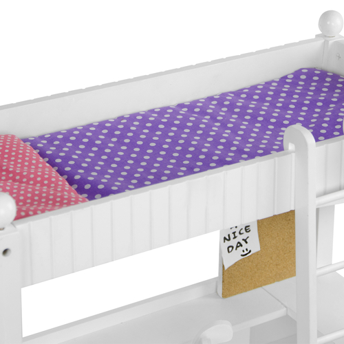 Olivia's Little World White Doll Wooden Bed & Desk