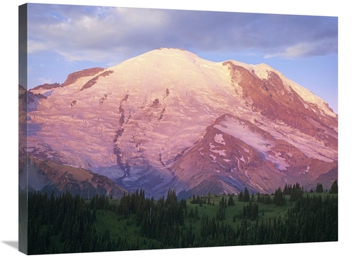Global Gallery GCS-396681-2432-142 24 x 32 in. Mount Rainier at Sunris