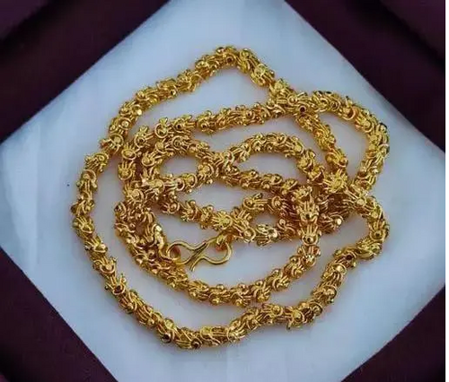 Gold plated fency 24 INCH Long chandramukhi chain for women and men 24