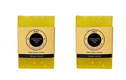 Handcrafted Bathing Gold Bar  Pack of 2