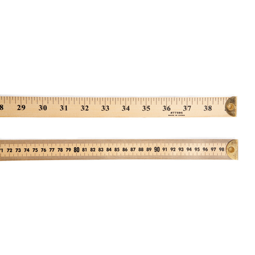 Charles Leonard CHL77595-6 Ruler Meter Stick with Metal End - 6 Each