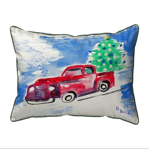 Betsy Drake ZP206 20 x 24 in. Truck & Tree Extra Large Zippered Pillow