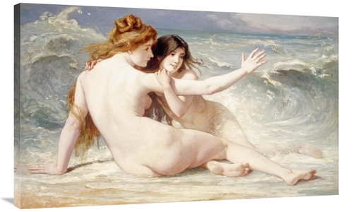 Global Gallery GCS-266730-44-142 44 in. Sea Nymphs Art Print - Albert 