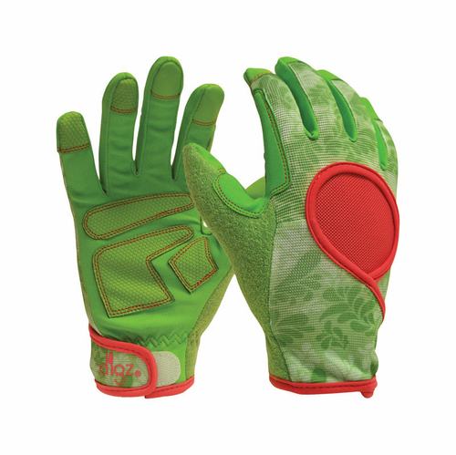 Digz 7503261 Womens Signature Synthetic Leather Gardening Gloves - Gre