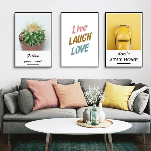 Modern Nordic Abstract Painting Car