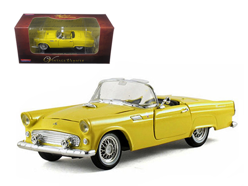 1955 Ford Thunderbird Convertible Yellow 1/32 Diecast Car Model by