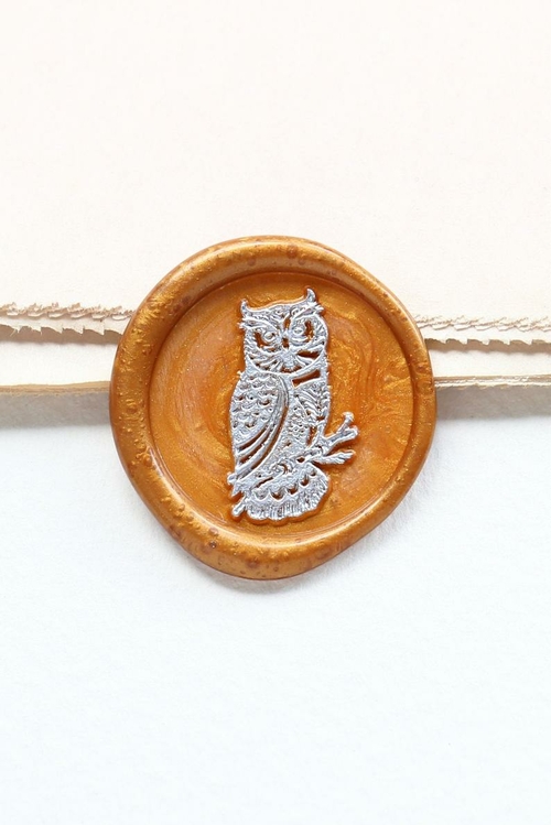 Night owl Wax Seal Stamp / bird Wax seal Stamp kit /Custom Sealing 