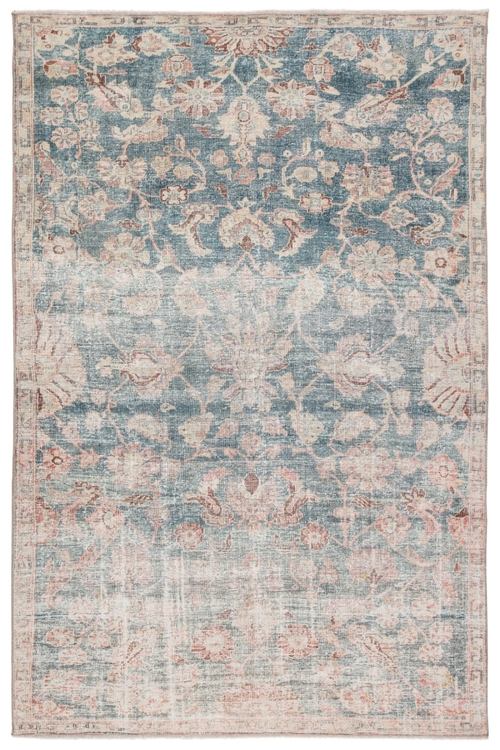 Jaipur Living RUG145911 Bardia Oriental Dark Teal & Rust Area Rug - 7 
