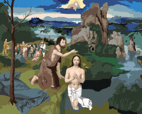 Paint by Numbers - THE BAPTISM OF CHRIST (JOACHIM PATINIR)