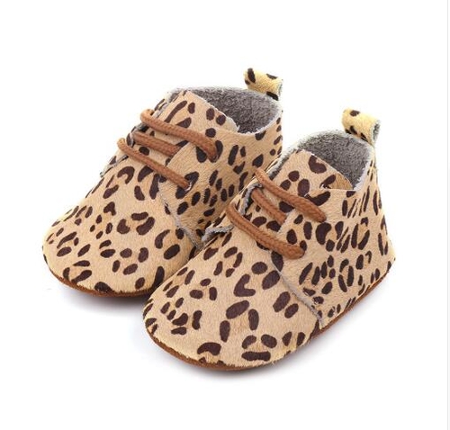2019 Genuine Leather Baby moccasins shoes Leopard