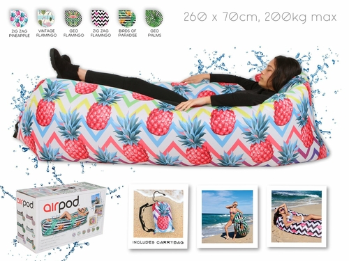 Airpod Inflatable Leisure Lounge Digital Print - Pineapple