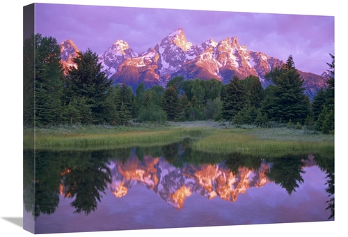 Global Gallery GCS-452164-1824-142 18 x 24 in. Grand Tetons At Schwaba