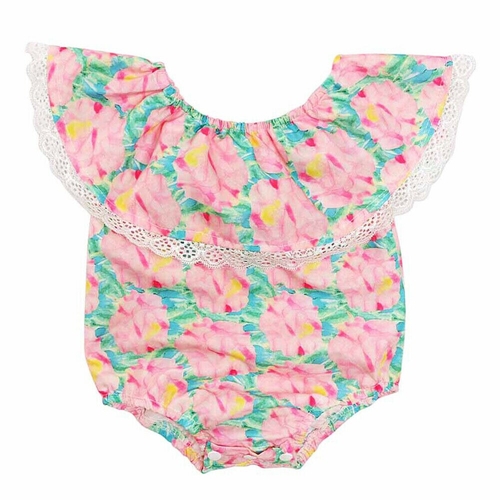 Infant Kids Baby Girl Romper Lace Floral Jumpsuit
