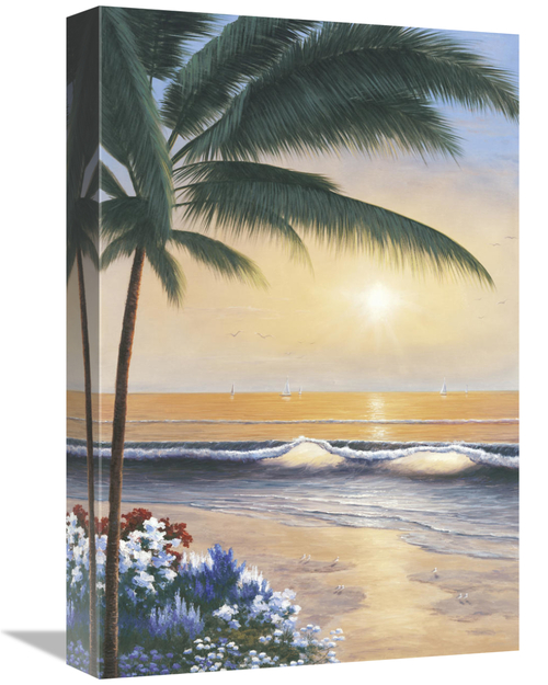 Global Gallery GCS-128573-1218-142 12 x 18 in. Palm Beach Sunrise Art 